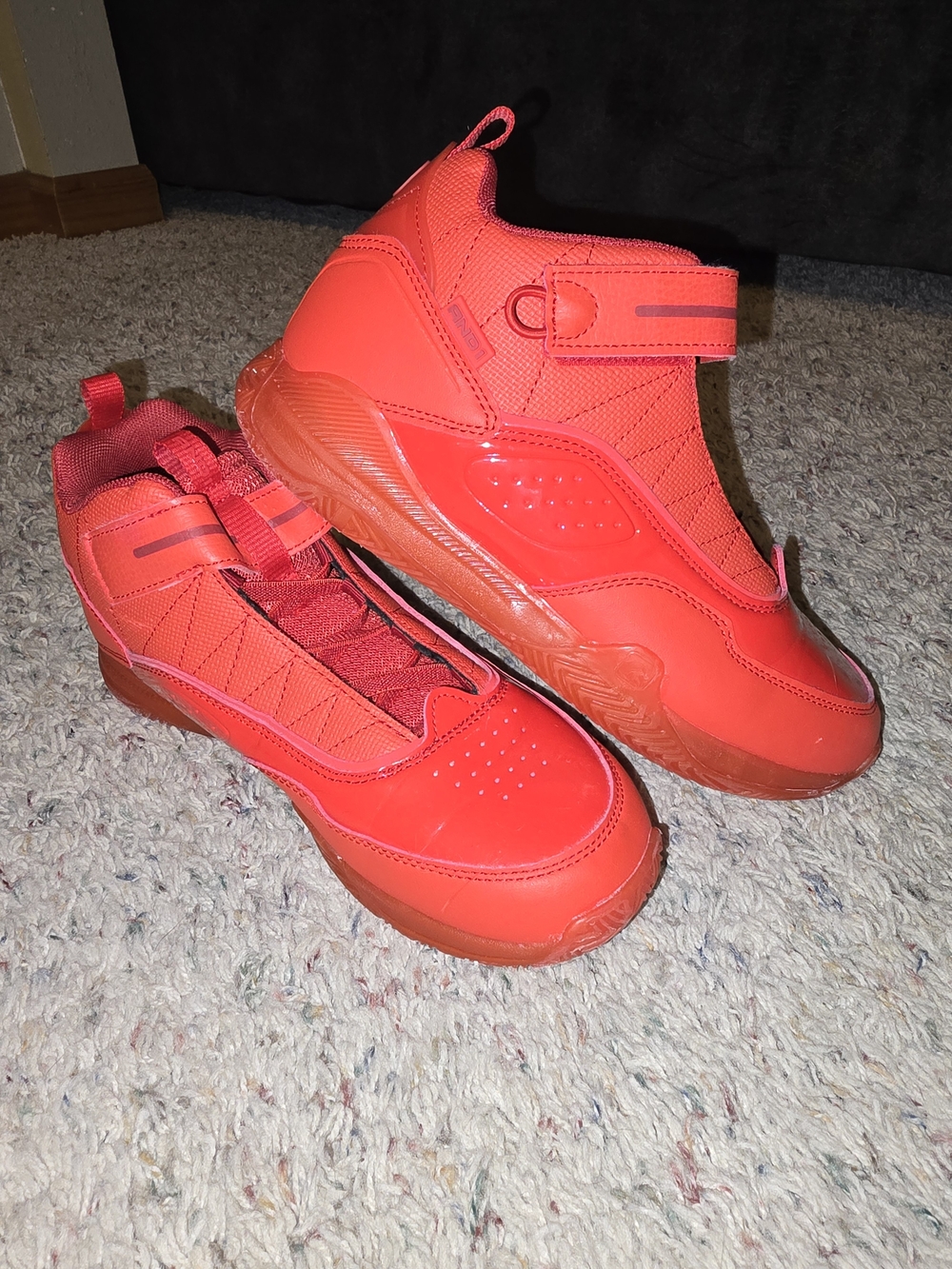 Kids Lightweight Red Athletic Sneakers